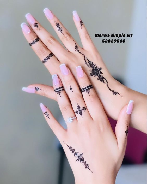 Unique Arabic Mehndi Designs 9