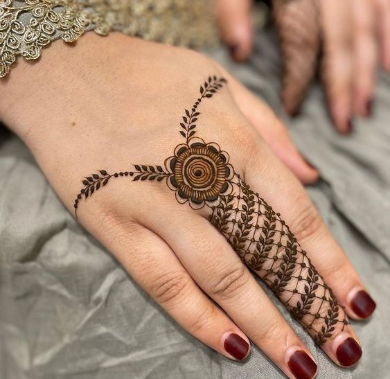Mehndi Designs for Single Fingers 3