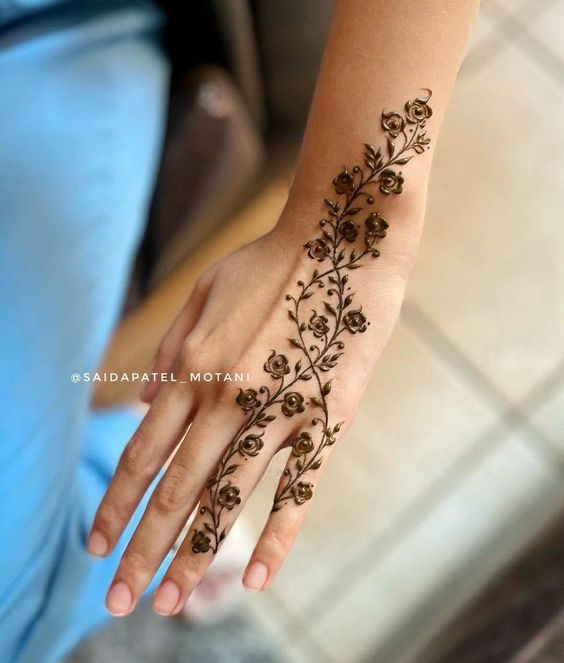 Mehndi Designs for Single Fingers 9