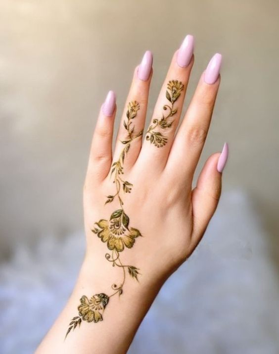 Mehndi Designs for Single Fingers 10