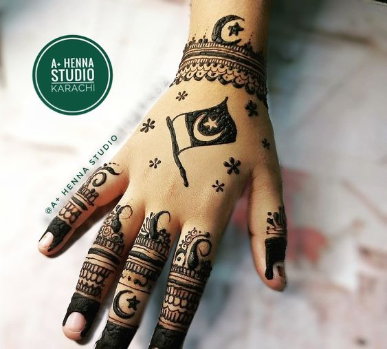 Mehndi Designs for Independence Day 2