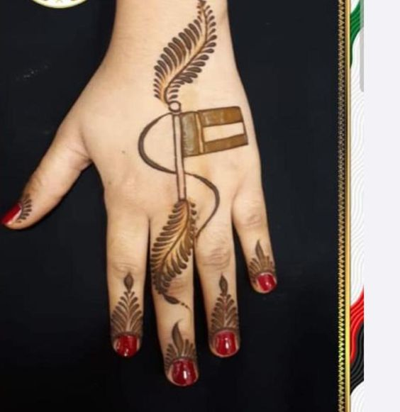 Mehndi Designs for Independence Day 8
