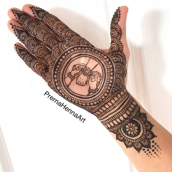 Mehndi Designs for Rakhi 1