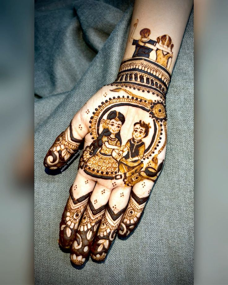 Mehndi Designs for Rakhi 7