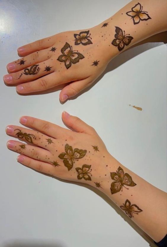 Unique Mehndi Designs for Children 8