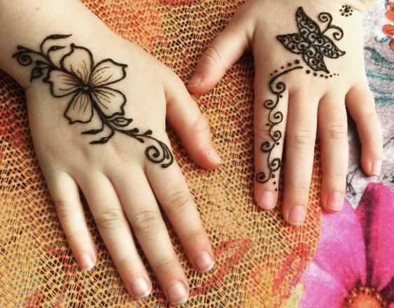 Unique Mehndi Designs for Children 10