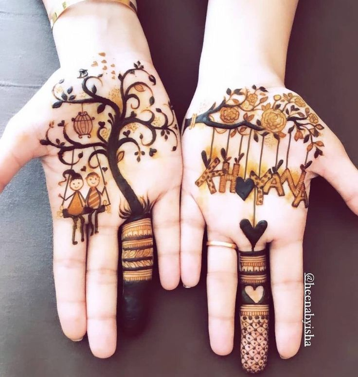 Mehndi Designs for Front Hands for Children 7