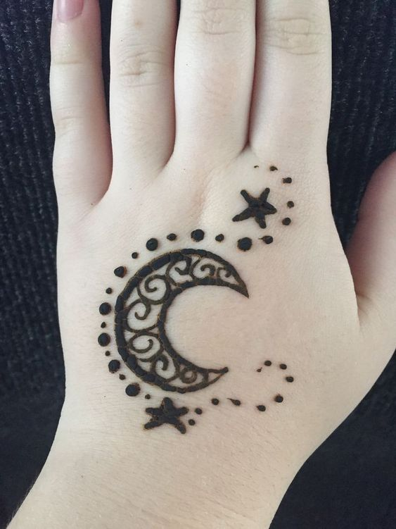 Mehndi Designs for Back Hands for Children 8