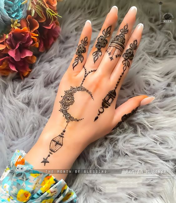 Simple Mehndi Design for Eid 6