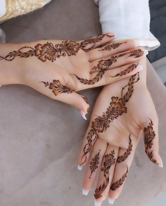 Eid Mehndi Design for Front Hands 7