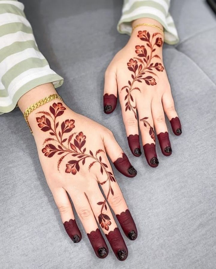 Flower Mehndi Designs for Eid 3