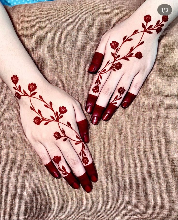 Flower Mehndi Designs for Eid 5