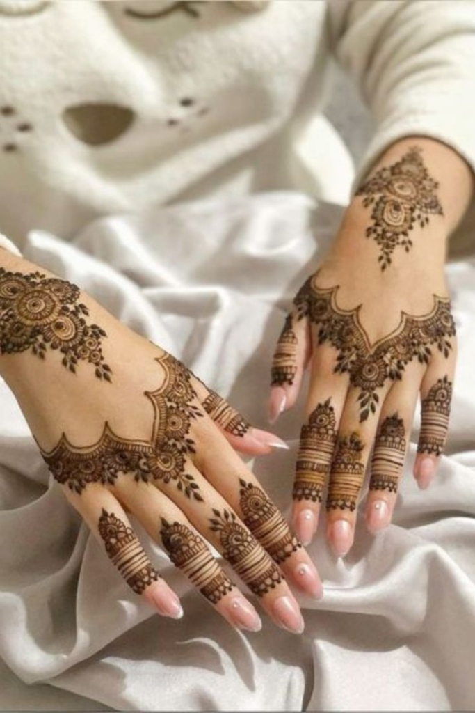 Mehndi Designs for Bridals for Back Hands 9