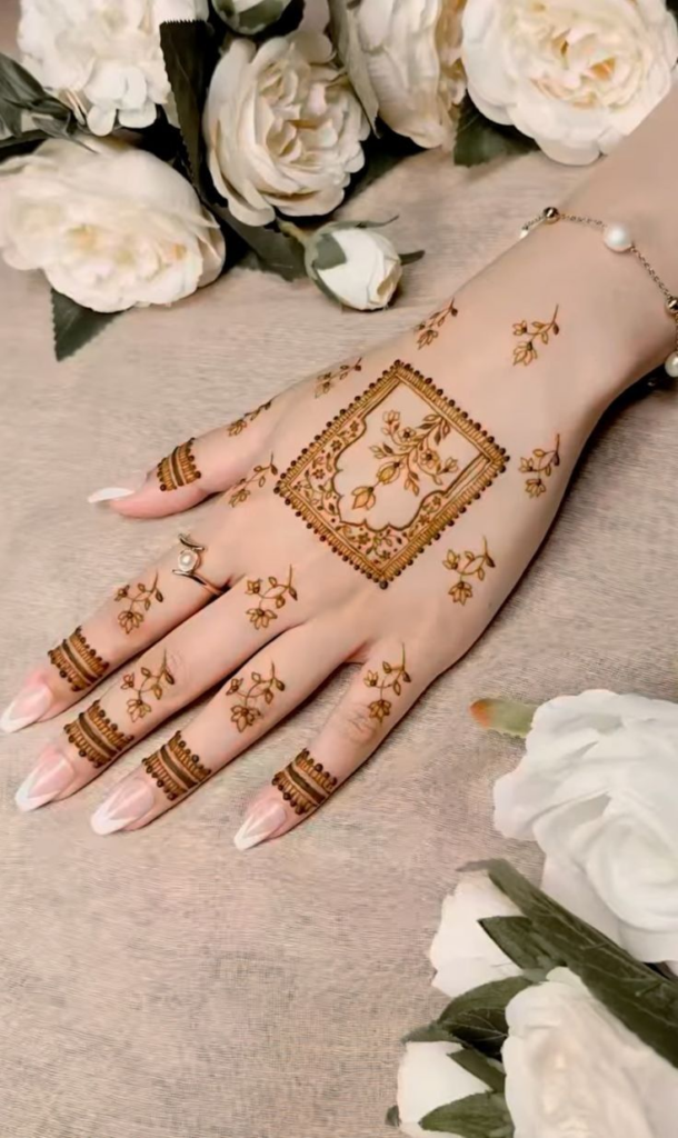 Simple Mehndi Designs for Bridals 3