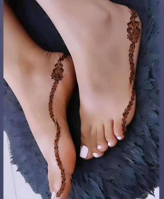Eid Mehndi Designs for Feet 11