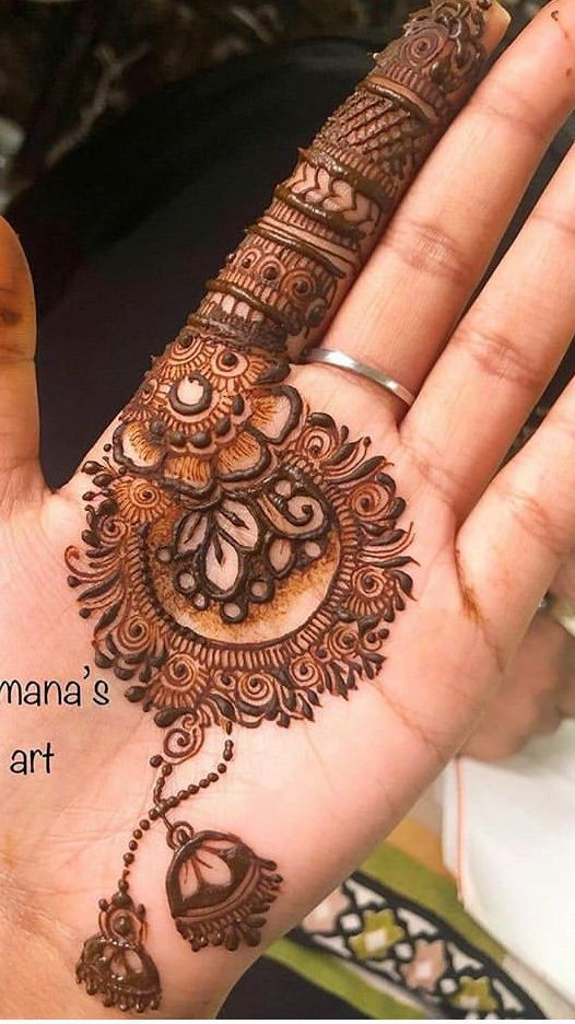 Simple Palm Mehndi Designs 1