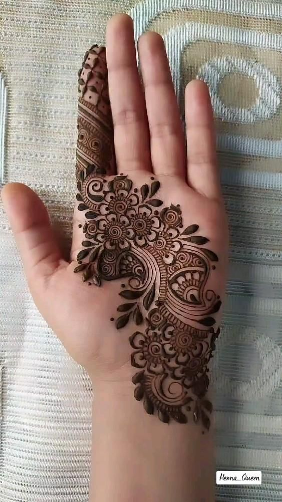 Simple Palm Mehndi Designs 2
