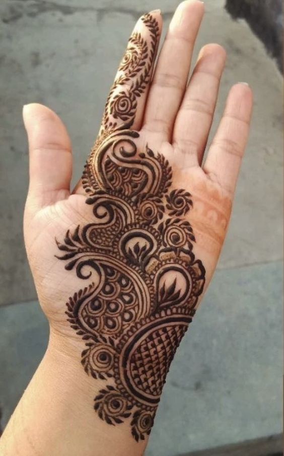 Simple Palm Mehndi Designs 3