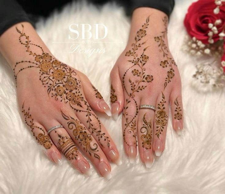Mandala Mehndi Designs for Back Hands 10