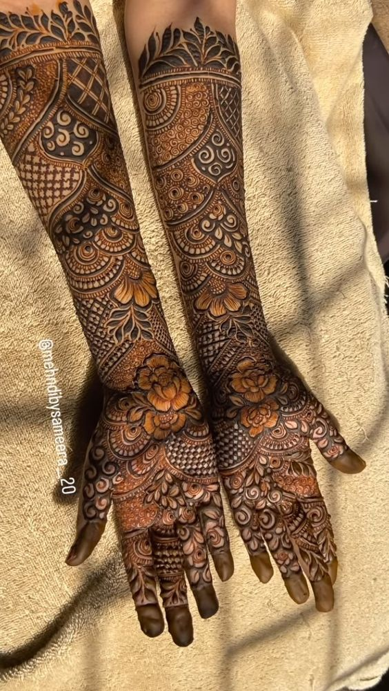Bridals Mehndi Designs for Front Hands 1