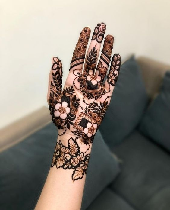 Mandala Mehndi Designs for Front Hands 6