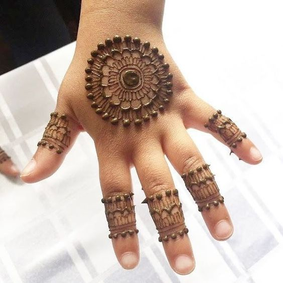 Mandala Mehndi Designs for Kids 7