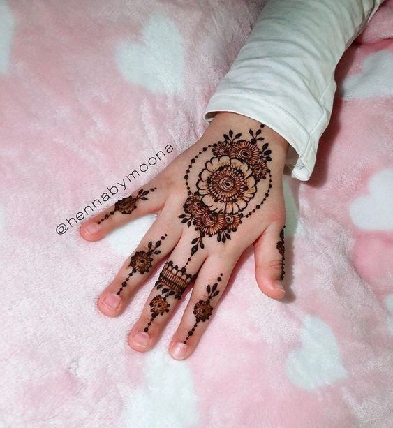 Mandala Mehndi Designs for Kids 8