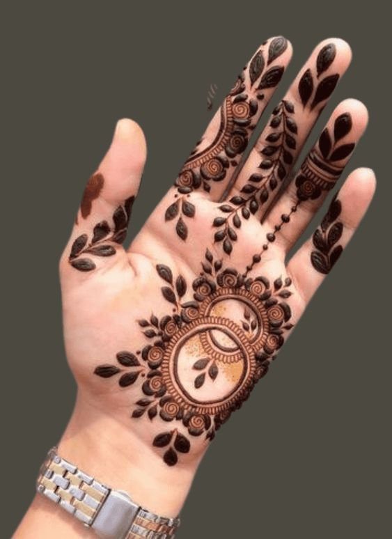 Simple Palm Mehndi Designs 8
