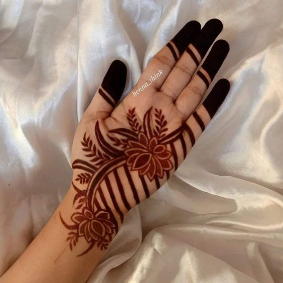 Simple Palm Mehndi Designs 10