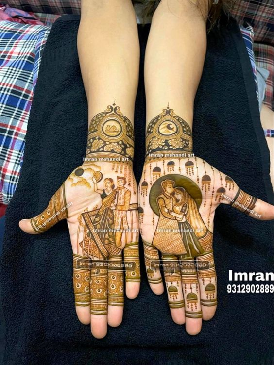 Full Hand Mehndi Designs for Kurwa Chouth 1