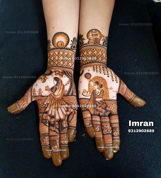 Full Hand Mehndi Designs for Kurwa Chouth 5