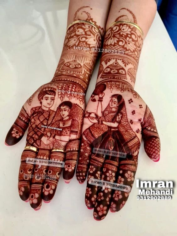 Full Hand Mehndi Designs for Kurwa Chouth 10