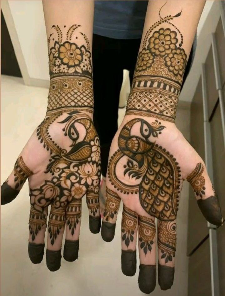 Teej Mehndi Designs for Front Hands 7