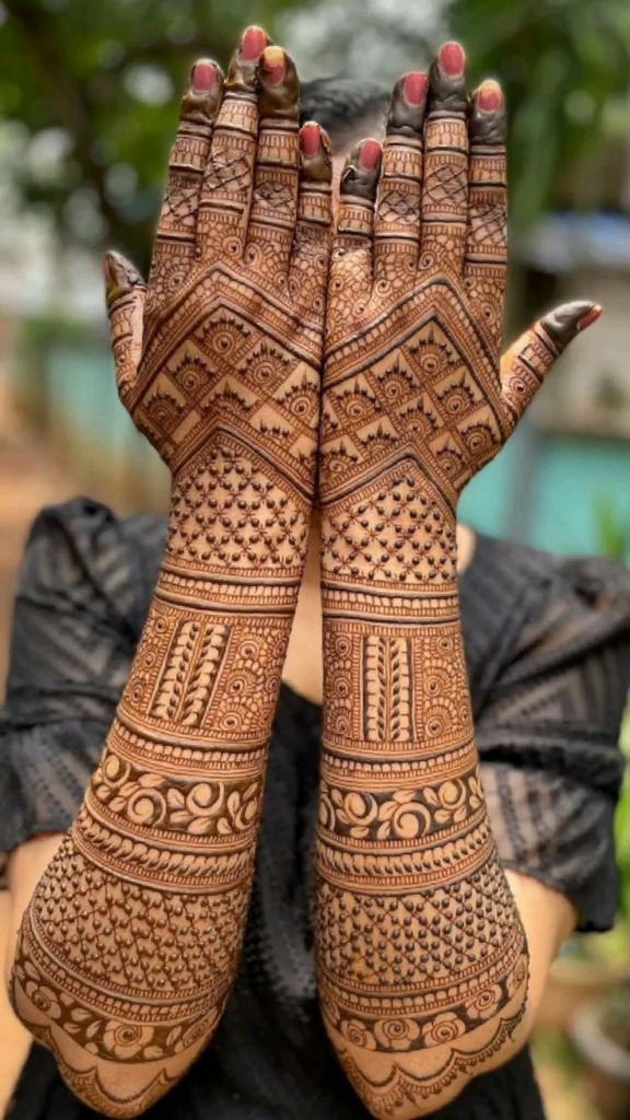 Teej Mehndi Designs for Back Hands 8