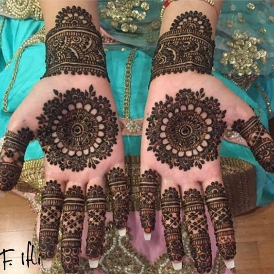 Bridals Mehndi Designs for Front Hands 9