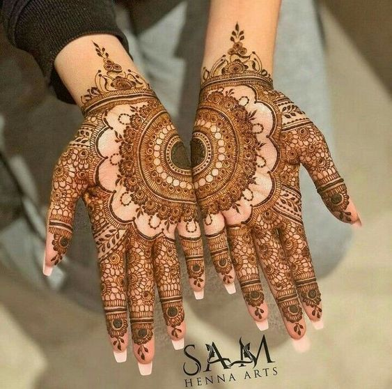 Bridals Mehndi Designs for Front Hands 10