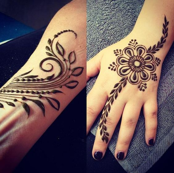 Teej Mehndi Designs for Kids 5