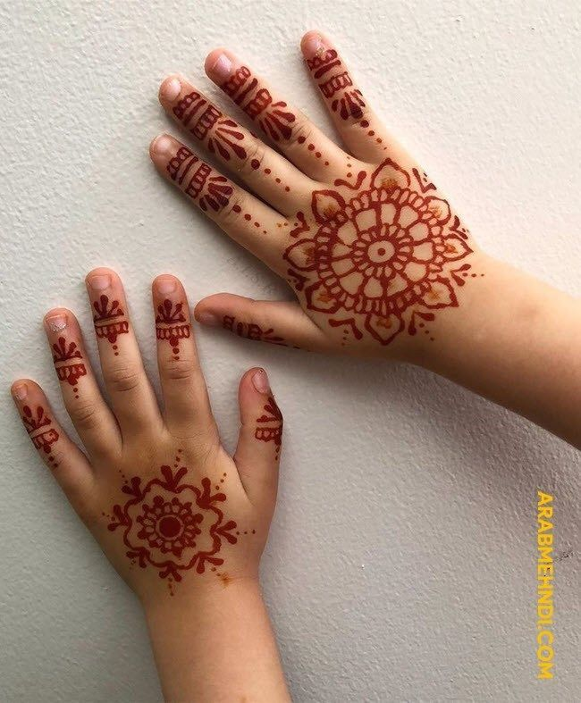 Teej Mehndi Designs for Kids 7
