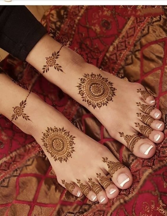 Bridal Mehndi Designs for Feet 1