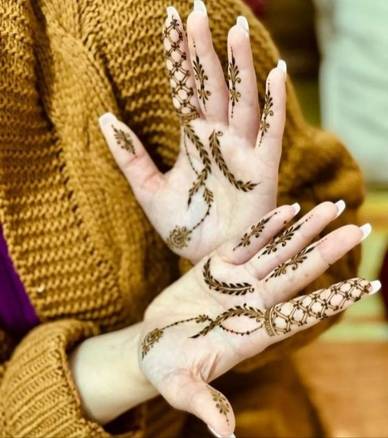 Stylish Mehndi Designs for Palm 7