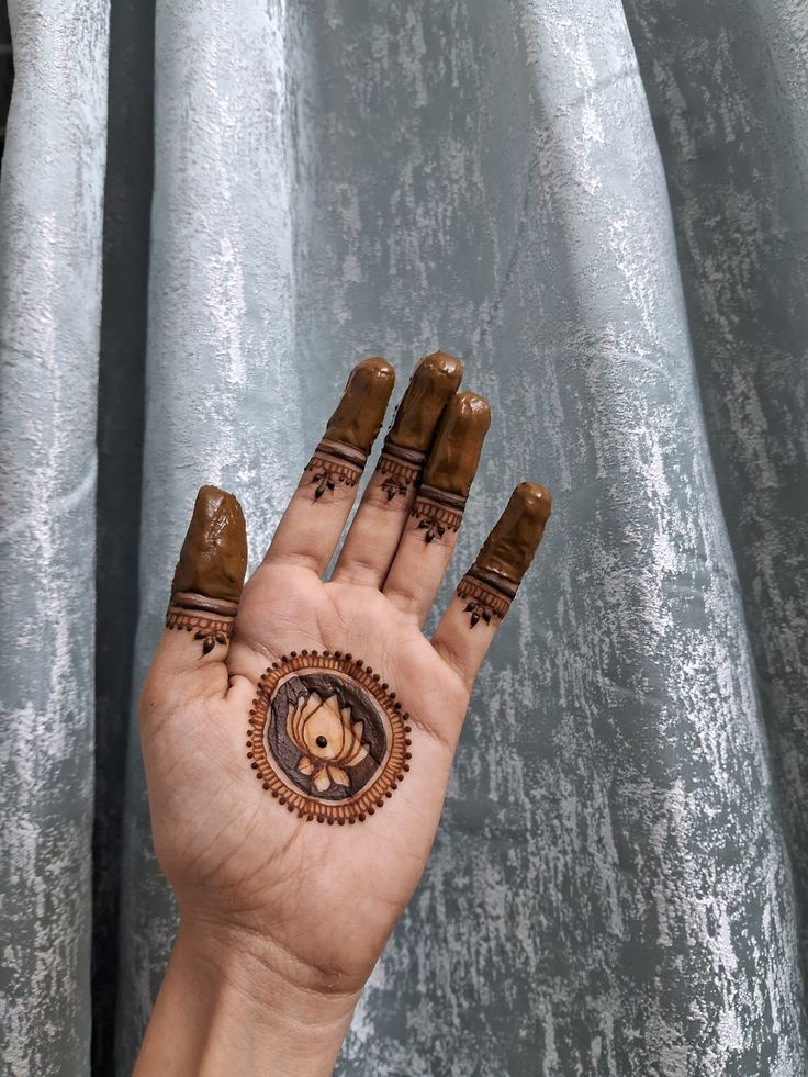 Lotus Mehndi Designs 1