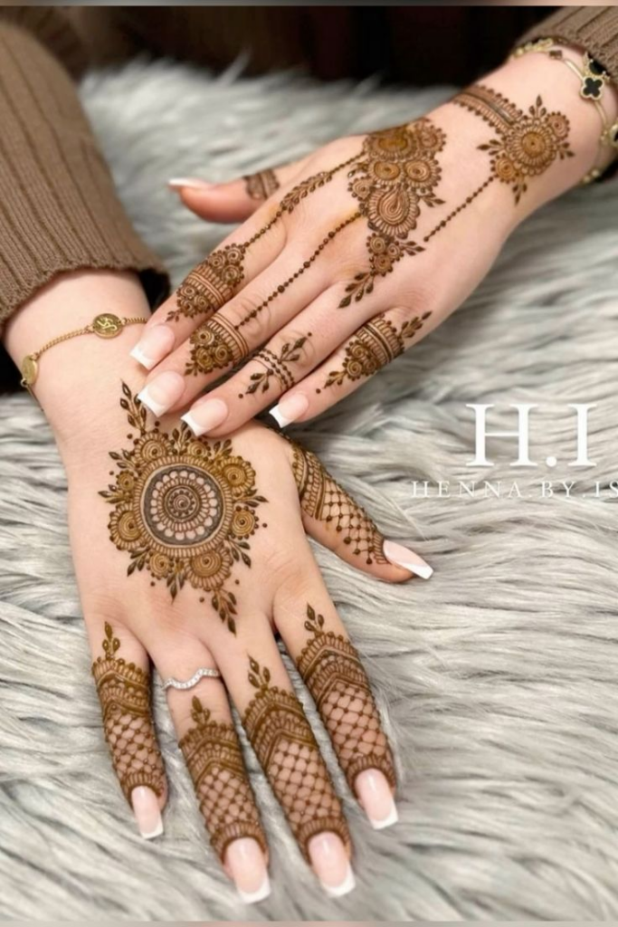 Simple Mehndi Designs for Bridals 5