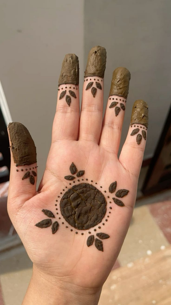 Lotus Mehndi Designs 4