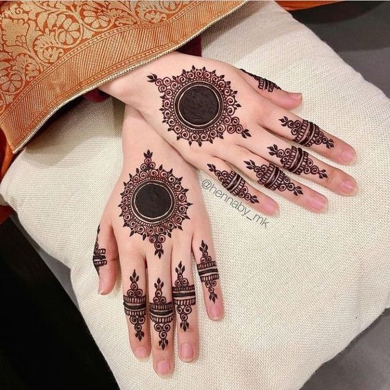 Tikki Mehndi Designs for Back Hand 1