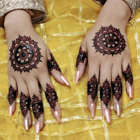 Tikki Mehndi Designs for Back Hand 5