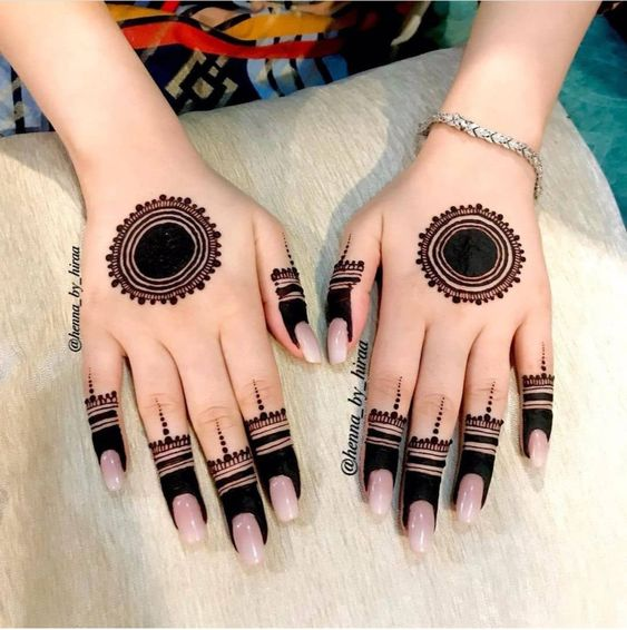 Tikki Mehndi Designs for Back Hand 7