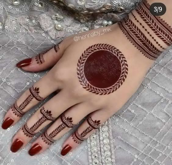 Tikki Mehndi Designs for Back Hand 8