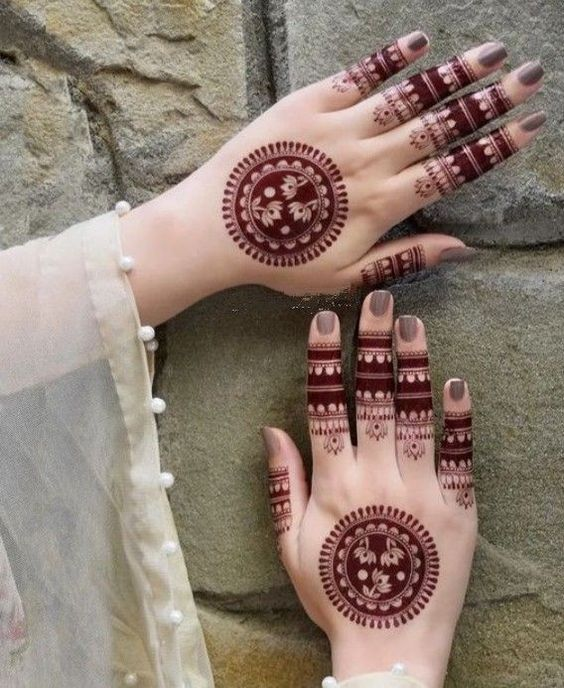 Tikki Mehndi Designs for Back Hand 10