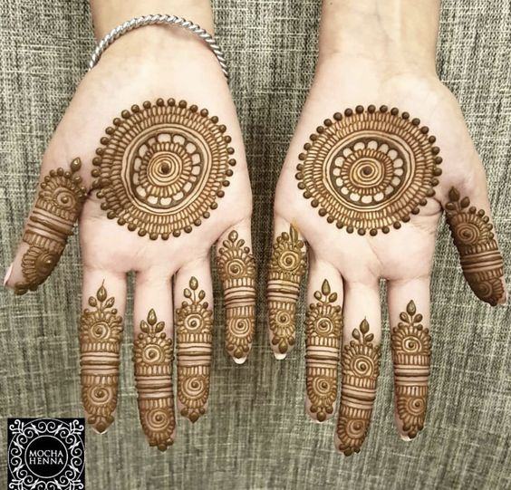 Tikki Mehndi Design for Front Hand 3