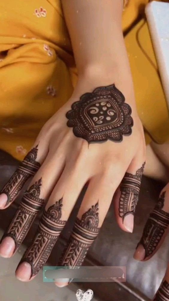 Unique Tikki Mehndi Designs 2
